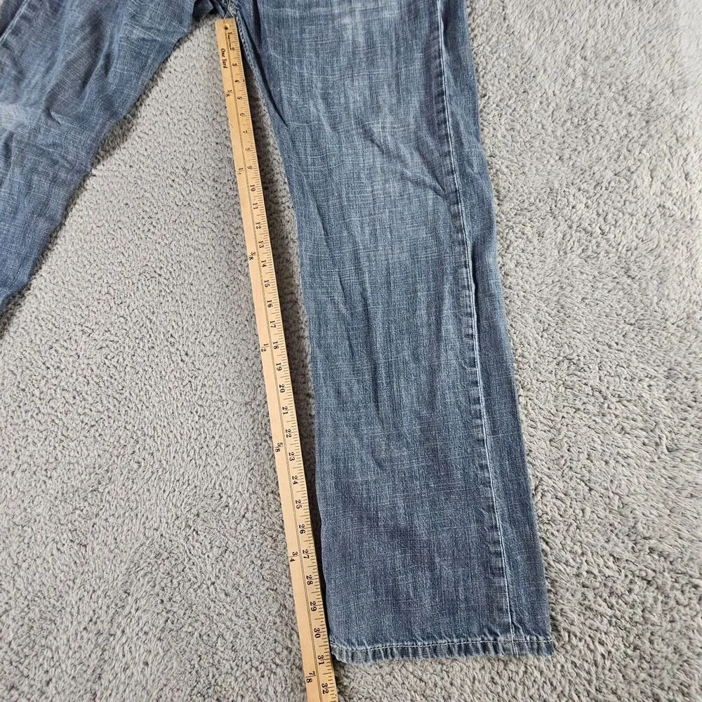 Levis 569 Jeans Mens 35x31* Blue Cotton Loose Straight Distressed Grunge Skater
